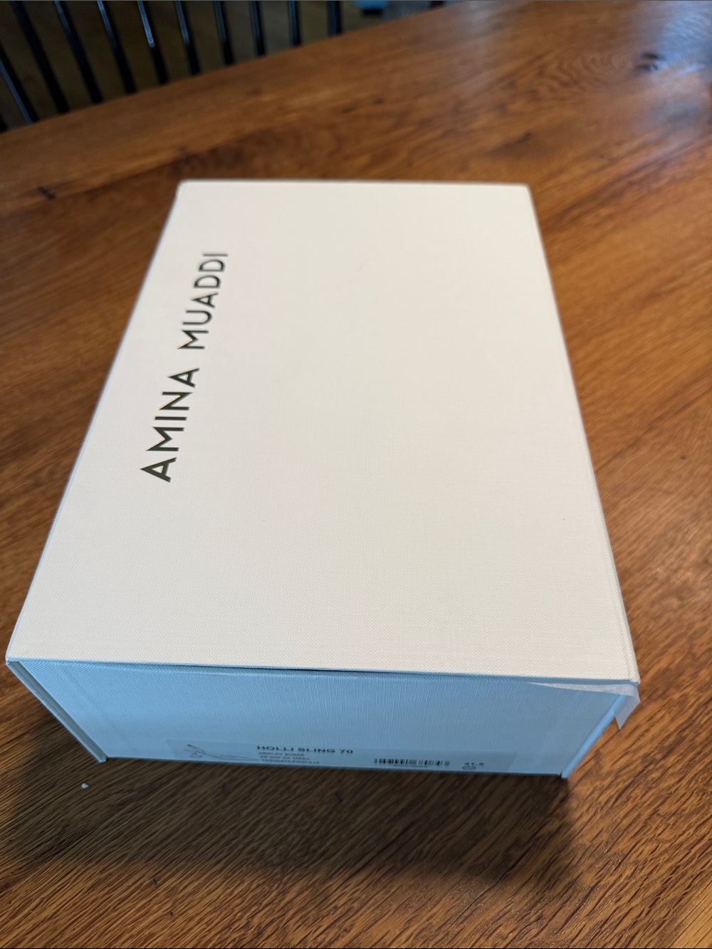 Amina Muaddi shoebox NEW